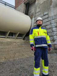 Jaakko Kotajärvi from OMP Works at Tainionkoski dam